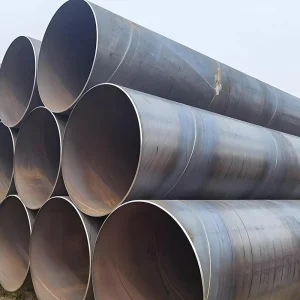 Large diameter API 5L carbon steel water supply pipelines.