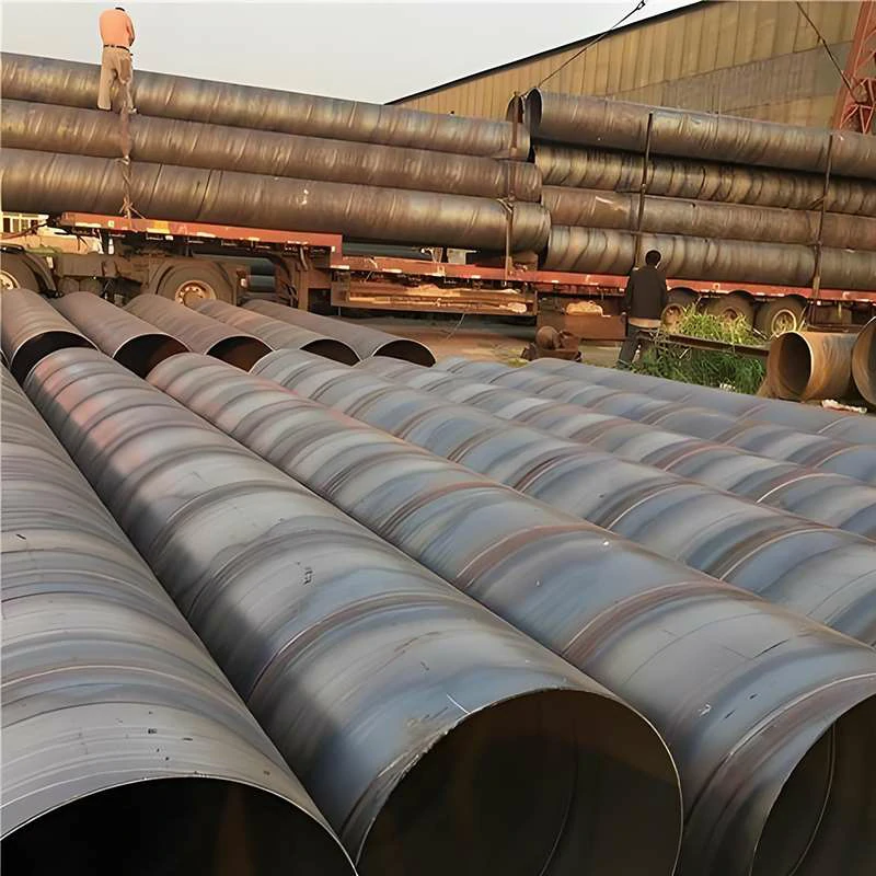 High strength DSAW spiral welded steel pipe used in water transmission projects
